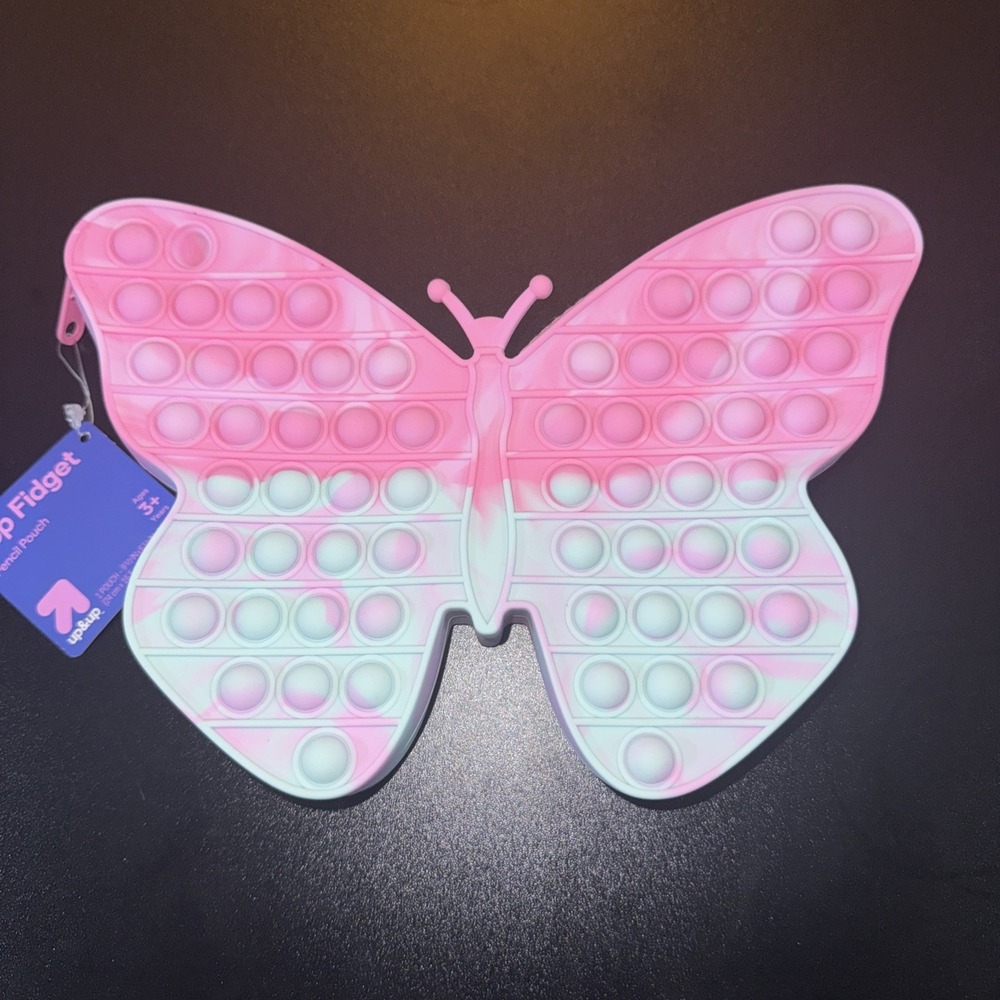 Up&Up Butterfly Bubble Pop Pencil Pouch